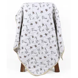 Mom's Home Organic Cotton Baby Quilt Jungle Themed - Multicolor-picture-11