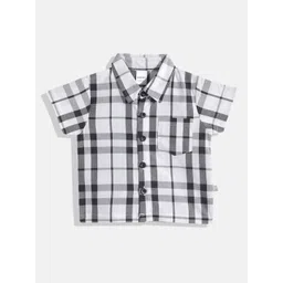Moms Love Infant Boys Checked Pure Cotton Shirt-picture-49