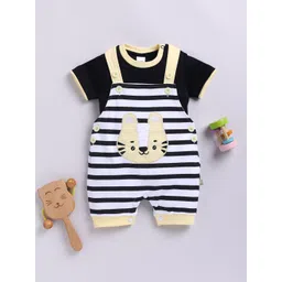 Moms Love Infant Boys Pure Cotton Striped Rompers-picture-22