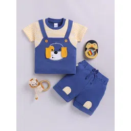 Moms Love Infant Boys Pure Cotton T-shirt with Shorts-picture-14