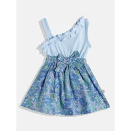 Moms Love Infant Girls Floral Print Fit & Flare Pure Cotton Dress-picture-54