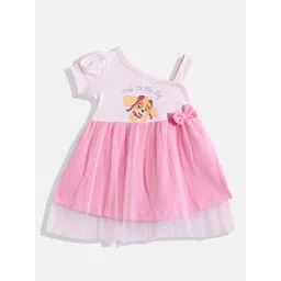 Moms Love Infant Girls Paw Patrol Print Pure Cotton Dress-picture-16