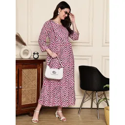 Moms Maternity Women Striped Summer Sheers Maternity Anarkali Kurta-picture-31