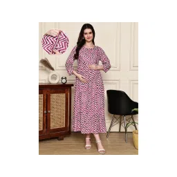 Moms Maternity Womens Wine Striped Print Rayon Maternity Wine Dress-picture-28