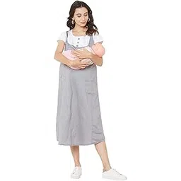 moms n mom Women's Midi Maternity Dress-picture-56