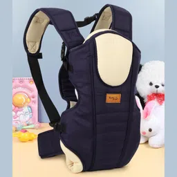 Mom's Pride Toddler 3 In 1 Baby Carrier Ergonomic Adjustable Sling Kangaroo Dark Blue Design Baby Carry Bag Backpack Sling Back Position Front Position Carrier(Nc-Rfr)-0 To 12 Months image 1