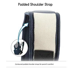 Mom's Pride Toddler 3 In 1 Baby Carrier Ergonomic Adjustable Sling Kangaroo Dark Blue Design Baby Carry Bag Backpack Sling Back Position Front Position Carrier(Nc-Rfr)-0 To 12 Months image 4