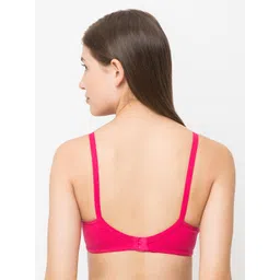 MomToBe Women's Cotton Multicolor Full Cup Padded Feeding Bra/Nursing Bra/Maternity Bra Combo - (Rani Pink | Purple, Pack of 2) image 4