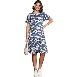 momtobe Women's Fit and Flare Knee Length Dress-picture-28