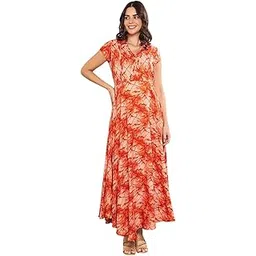 momtobe Women's Fit and Flare long Dress-picture-40