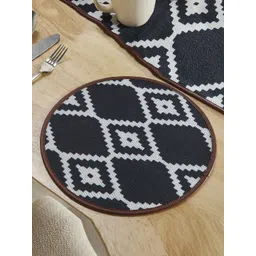 Mona B Black & White 2-Pieces Printed Table Placemats-picture-18
