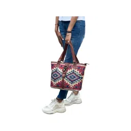 Mona B Women Multi-Color Canvas Handbag-picture-11
