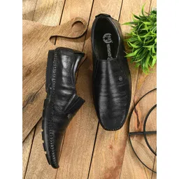 MONDAIN Men Leather Driving Shoes-picture-14