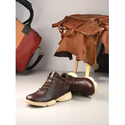 MONDAIN Men Leather Flatforms-picture-34