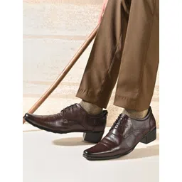 MONDAIN Men Leather Formal Derbys image 1