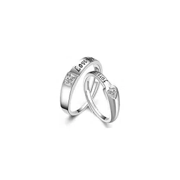 Moneekar Jewels Unisex Adjustable Couple Finger Ring-picture-12