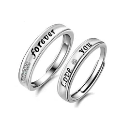Moneekar Jewels Unisex Silver-Tone CZ-Accented Adjustable Couple Finger Rings-picture-42