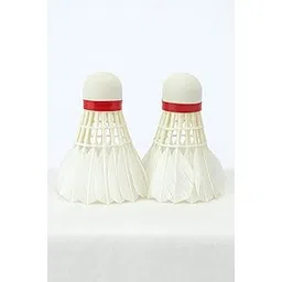 Money Badminton Nylon Shuttlecocks, White with Red Band, Durable, Lightweight, Pack of 12-picture-20