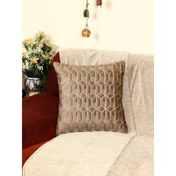 MONKDECOR Brown Velvet Square Cushion Covers-picture-15