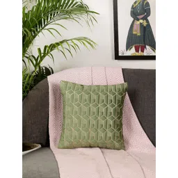 MONKDECOR Green Velvet Square Cushion Covers-picture-41