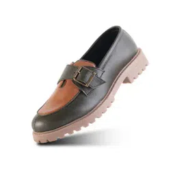 monkstory Men Colourblock Slip-On Loafers-picture-20