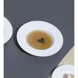 Monno Cupola 10 Inch White Bone China (Set of 2) Deep Plate-picture-12