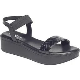 monrow Fancy And Trendy Lightweight and casual Regularwear Vegan Wedges Heels For Women and Girls-picture-29