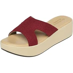 monrow Inaya Mesh Wedge Heels for Women | Fancy & Stylish Heel sandals, Casual, Comfortable Fashion Heel Sandals-picture-25