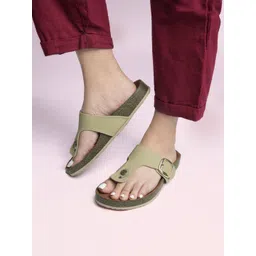 Monrow Lysha Women Open Toe Flats with Buckles-picture-24