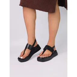 Monrow Open Toe Flatform Heels-picture-10