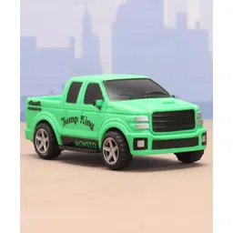 Monsto Wheels Pull Back Jeep - Green-picture-15