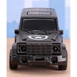 Monsto Wheels Pull Back Police Toy Car - Black image 2