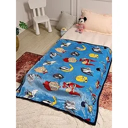 Monte Carlo Baby Kids Unisex Oliver 2 Ply 650 GSM Boys & Girls Winter Blanket (Sky Blue)-picture-28