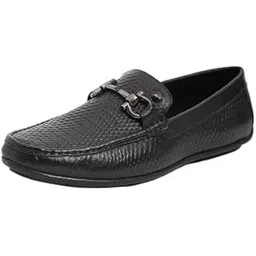 monte carlo Mens Solid Genuine Leather Loafers image 1