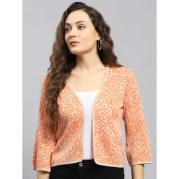 Monte Carlo Abstract Printed Cotton Shrug-picture-11