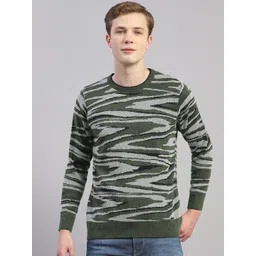 Monte Carlo Abstract Printed Woollen Pullover-picture-20