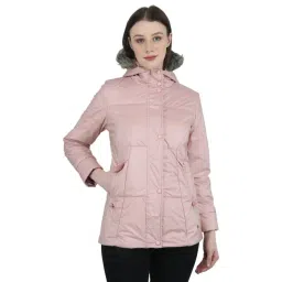 Monte Carlo Baby Pink Regular Fit Hooded Jacket-picture-12