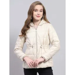 Monte Carlo Beige Regular Fit Hooded Jacket-picture-46