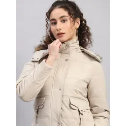 Monte Carlo Beige Regular Fit Jacket image 5
