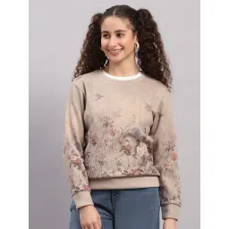 Monte Carlo Beige Regular Fit Printed Sweatshirt-picture-40