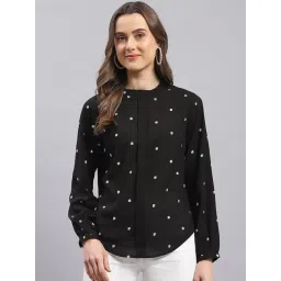 Monte Carlo Black & White Embroidered Shirt-picture-39