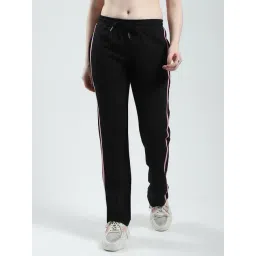 Monte Carlo Black Cotton Blend Solid Lowers-image-29