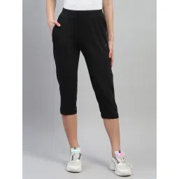 Monte Carlo Black Cotton Low Rise Capris-picture-44