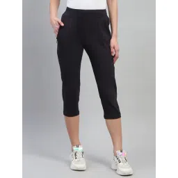 Monte Carlo Black Cotton Low Rise Capris-picture-43