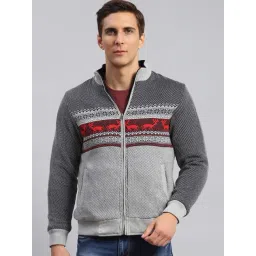 Monte Carlo Black Cotton Regular Fit Printed Reversible Jacket-picture-44