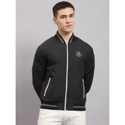 Monte Carlo Black Regular Fit Bomber Jacket-image-28