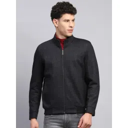 Monte Carlo Black Regular Fit Checks Jacket-picture-45