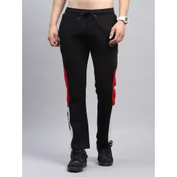 Monte Carlo Black Regular Fit Colour Block Trackpants-picture-47