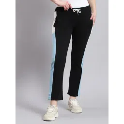 Monte Carlo Black Regular Fit Mid Rise Trackpants-picture-17