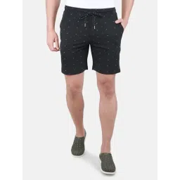 Monte Carlo Black Regular Fit Printed Bermuda Shorts-picture-31